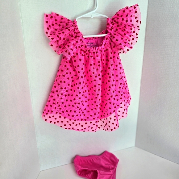 Girl’s size pink Heart Dress NWOT - Picture 2 of 3